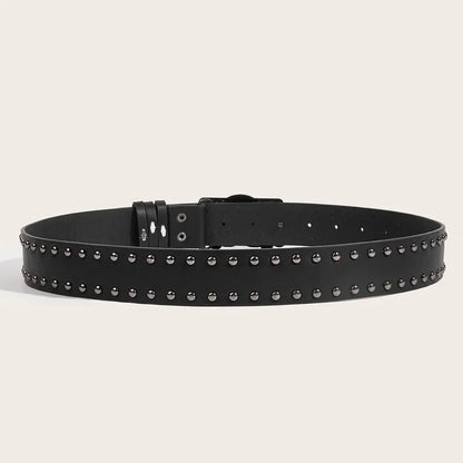 New Belts For Women High Quality Luxury Brand Punk Goth Rivet Black Jeans Unisex Men Belt Paw Skull Buckle Waistband Man